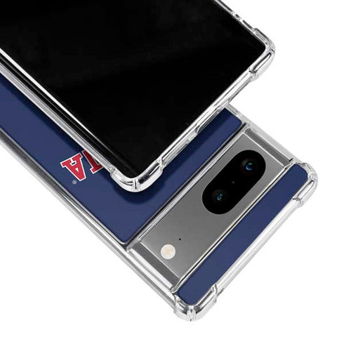 University of Arizona Primary Logo Blue Google Pixel 8 Clear Case